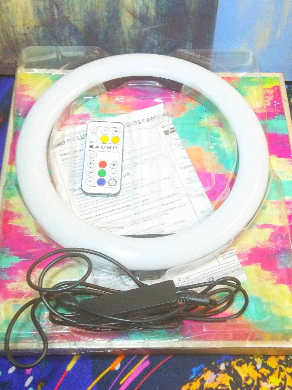 NEW BAUHN RING LIGHT WITH COLOR CHANGING LED & REMOTE